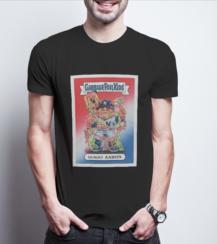 Garbage Pail Kids New York Yankees Gummy Aaron MLB Collaboration T-Shirt