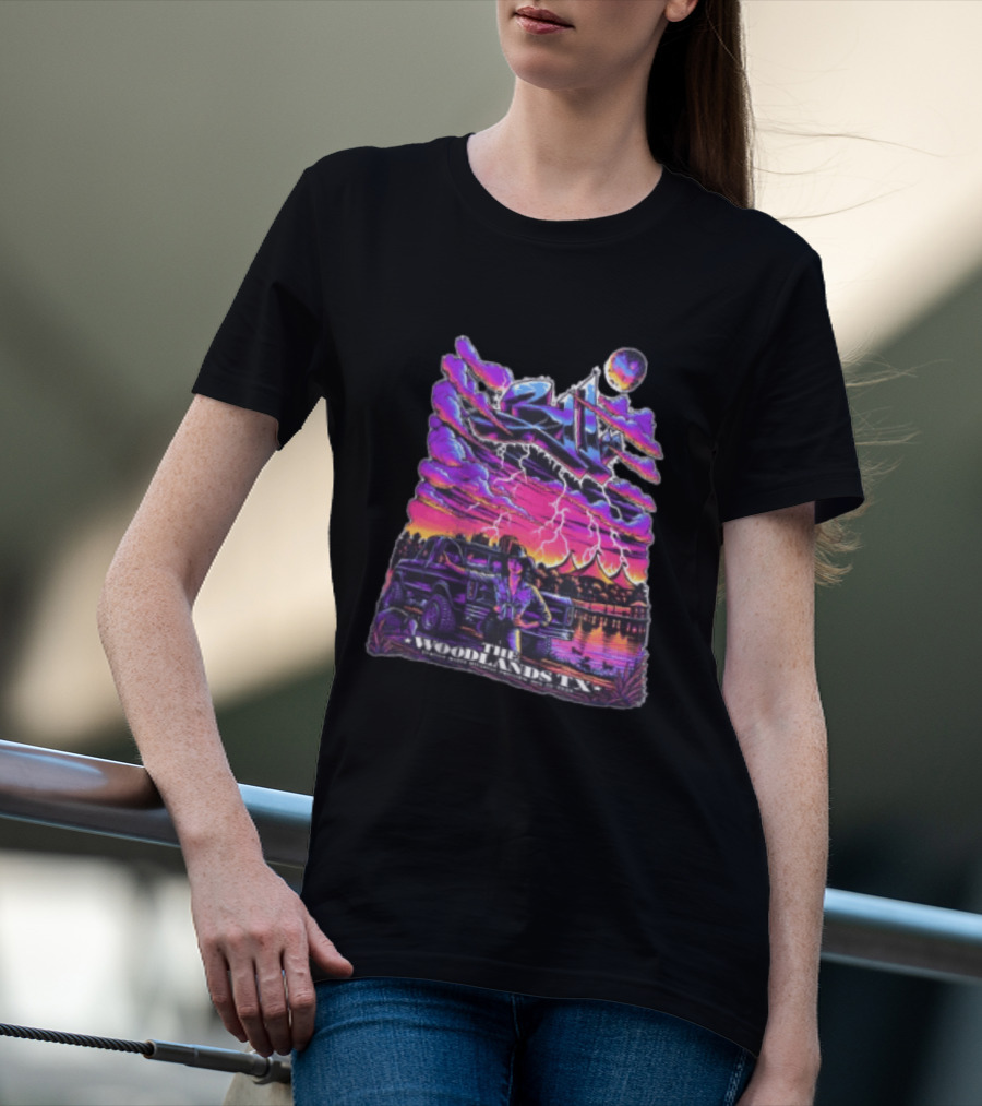 311 August 23 2026 The Cynthia Woods Mitchell Pavilion The Woodlands TX Lightning Scene T-Shirt