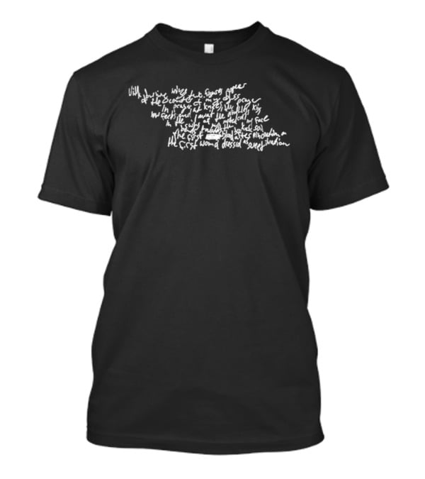 Han Jisung Ann Demeulemeester Poem Sample Vintage Script T-Shirt