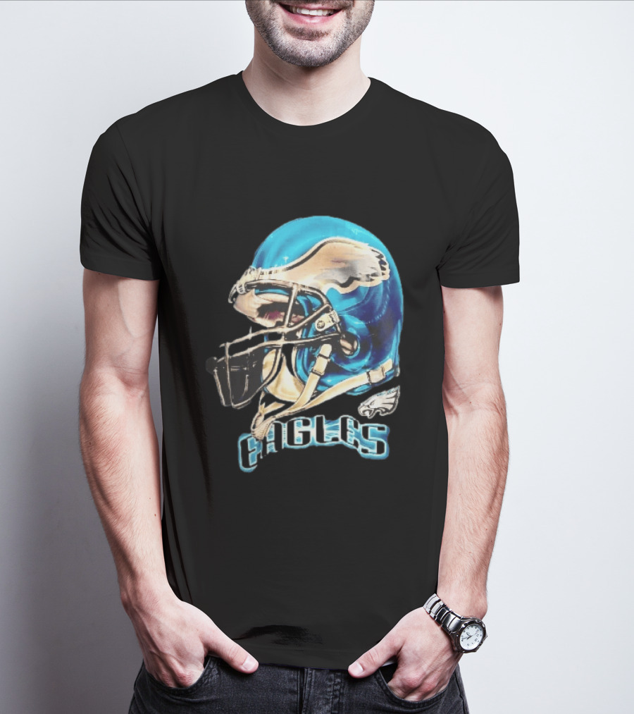 Philadelphia Eagles Blue Helmet Wing Decal EAGLES T-Shirt