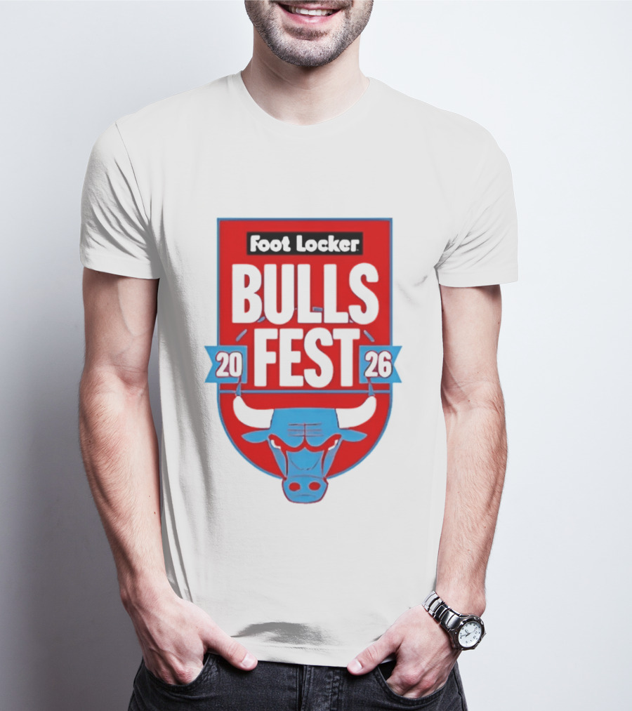 Chicago Bulls Fest 2026 Foot Locker Event T-Shirt