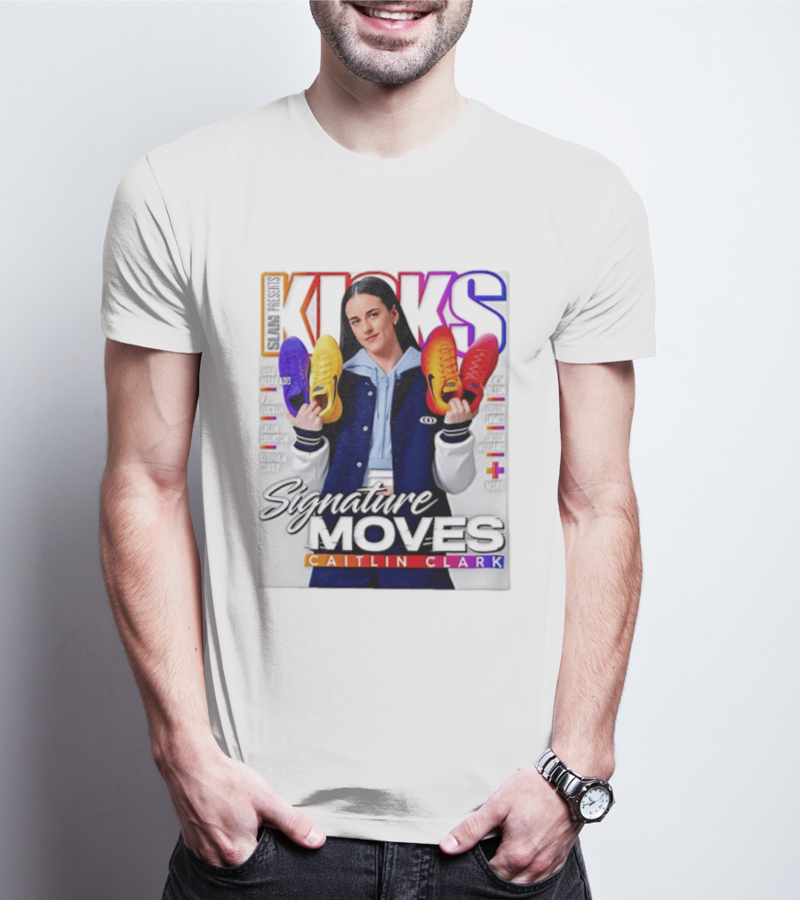 SLAM Presents Kicks Signature Moves Caitlin Clark T-Shirt