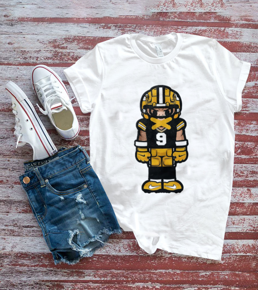 Christian Watson No 9 Chibi Green Bay Packers Football Player T-Shirt
