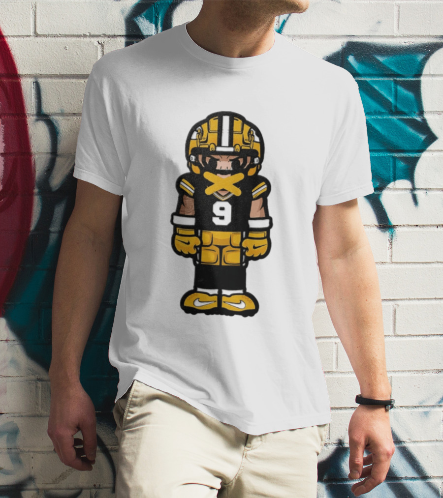 Christian Watson No 9 Chibi Green Bay Packers Football Player T-Shirt