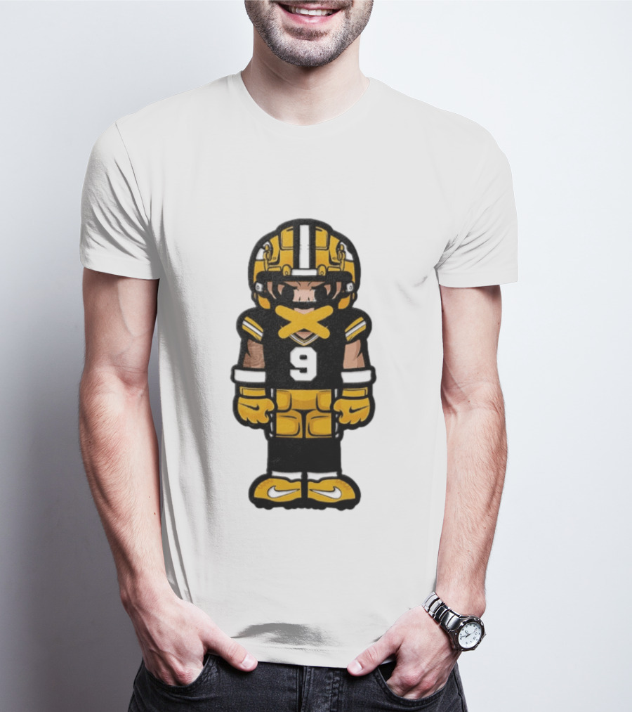 Christian Watson No 9 Chibi Green Bay Packers Football Player T-Shirt
