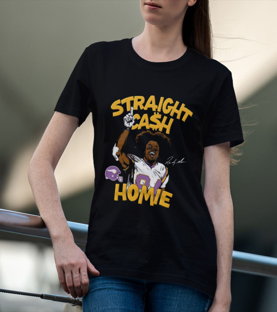 Straight Cash Homie Randy Moss Minnesota Vikings Football 84 NFL T-Shirt