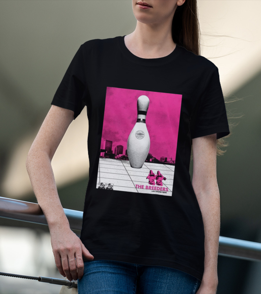 The Breeders With Twisted Teins Hollywood Palladium Los Angeles CA August 24 2026 Bowling Pin T-Shirt