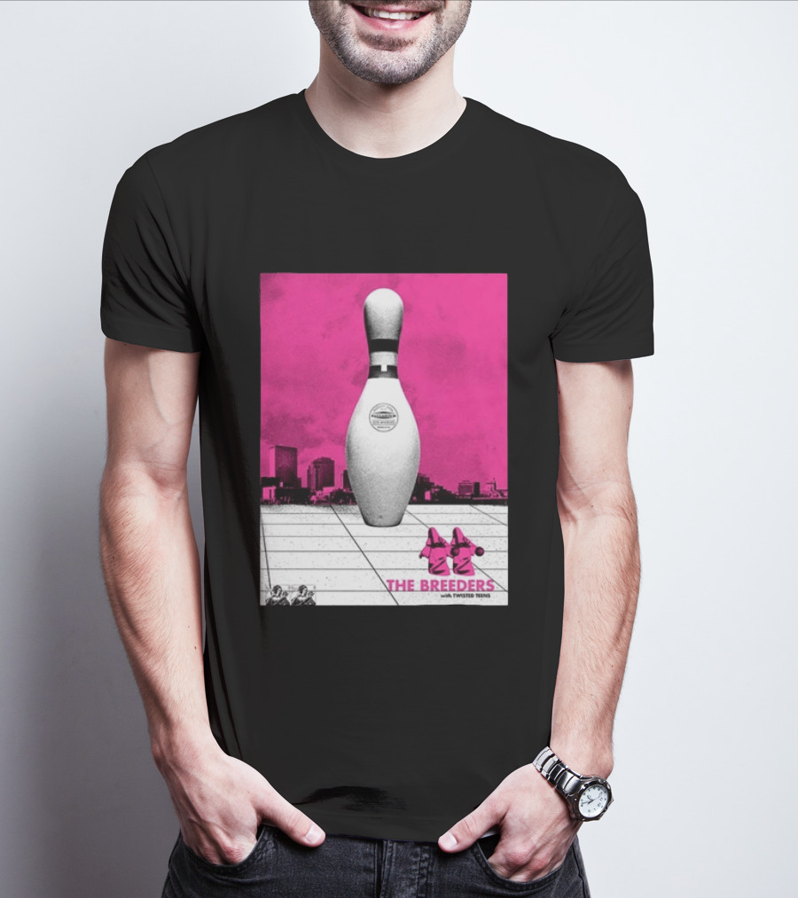 The Breeders With Twisted Teins Hollywood Palladium Los Angeles CA August 24 2026 Bowling Pin T-Shirt