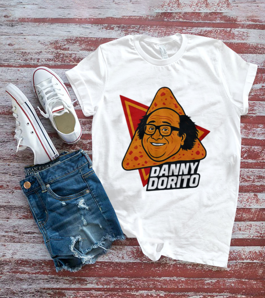 Danny Dorito Crunchy Snack Pun With Iconic Triangular Chip T-Shirt