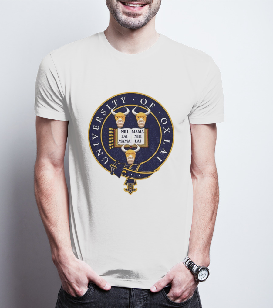University Of Oxlai Niu Lai Mama Coat Of Arms T-Shirt