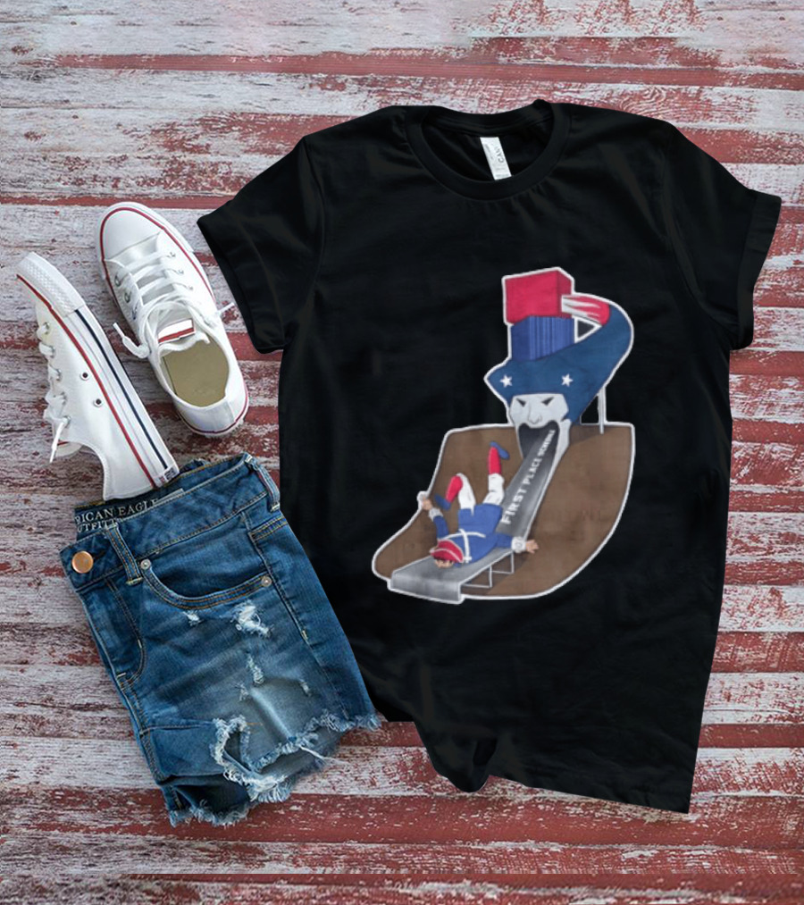 First Place Schedule Patriot Slide Humorous Football Fan Gear T-Shirt
