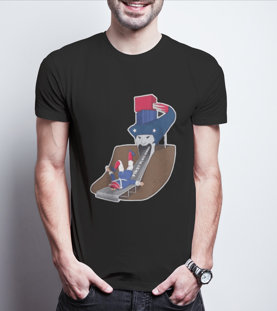 First Place Schedule Patriot Slide Humorous Football Fan Gear T-Shirt