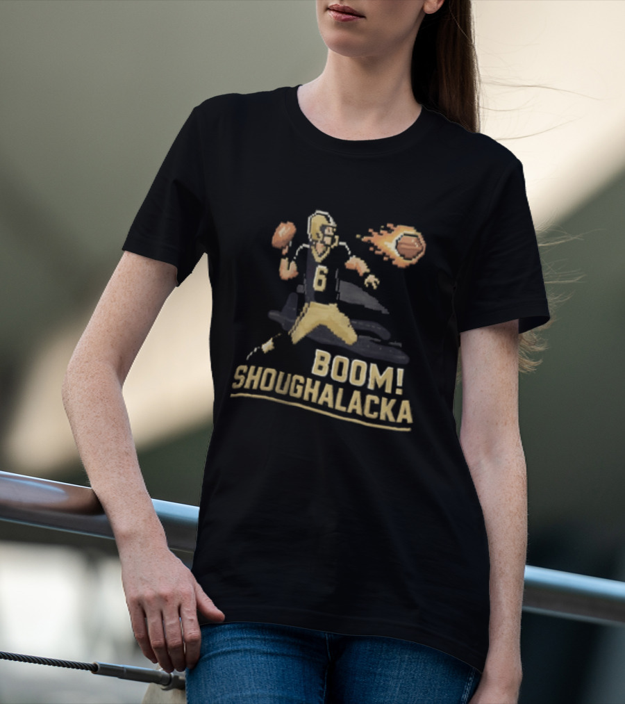 Boom Shoughalacka Football Player Action Burst T-Shirt