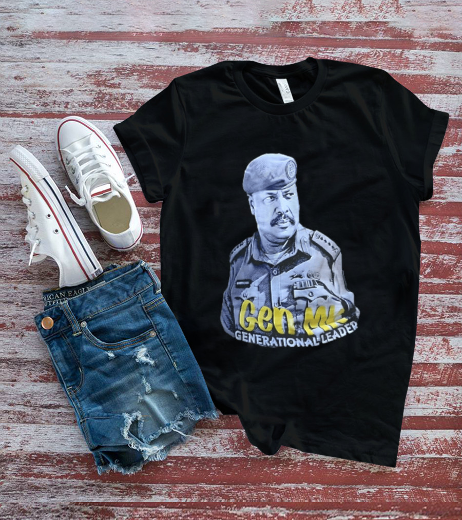 Gen MK Generational Leader Military Officer Beret Uniform T-Shirt