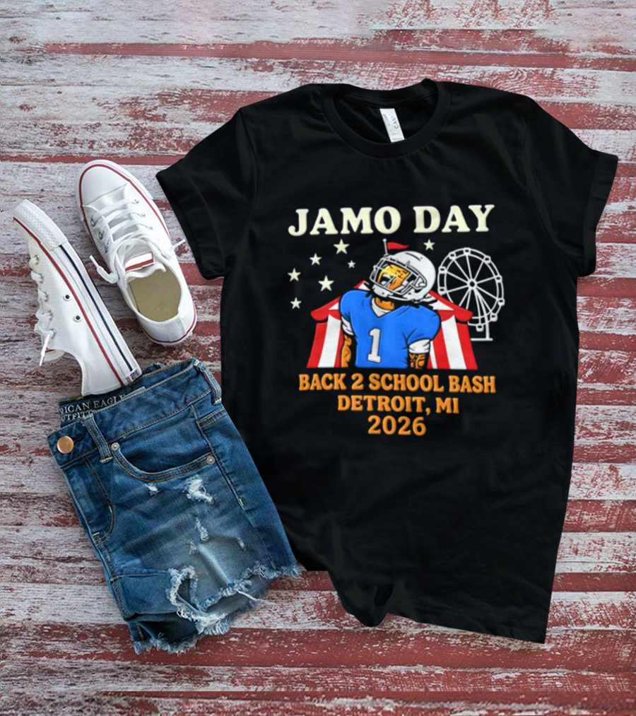 Jamo Day Back 2 School Bash Detroit MI 2026 Football Carnival Event T-Shirt
