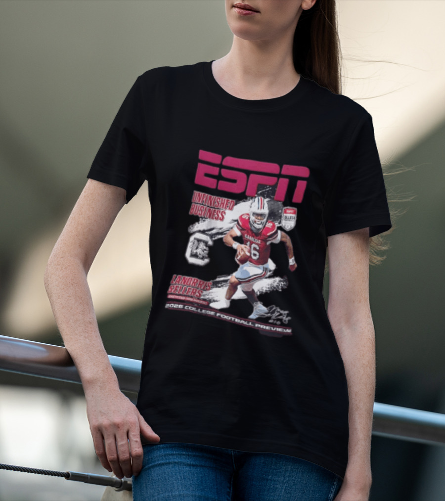 ESPN Unfinished Business LaNorris Sellers South Carolina 2026 College Football Review T-Shirt
