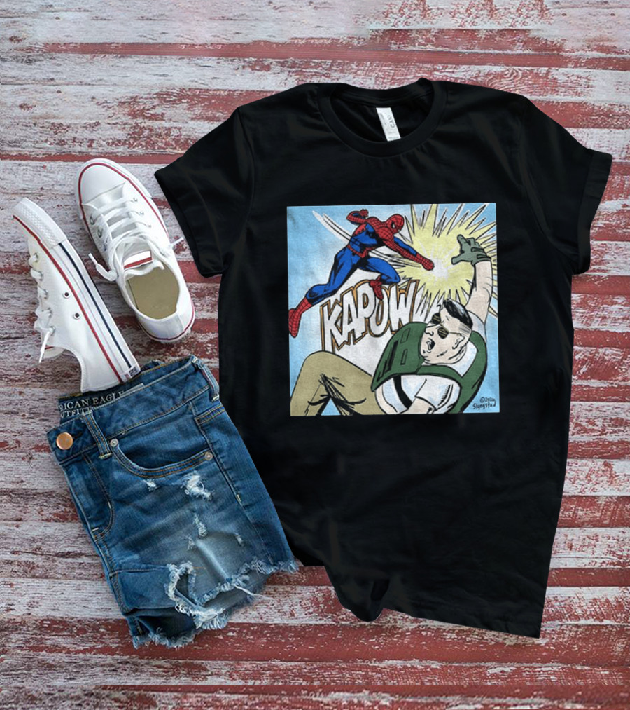 Spider Man Kapow Punch Action Jake Lang Amigo Da Militancia T-Shirt