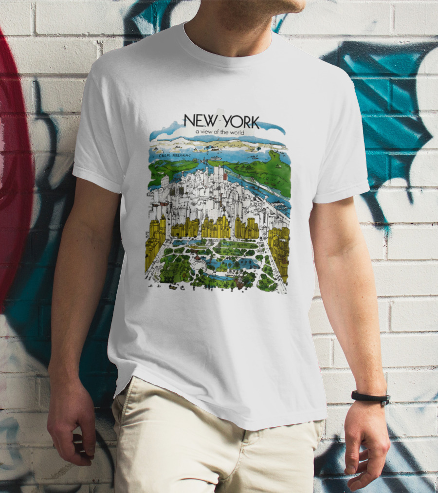 New York A View Of The World Carla Safernac T-Shirt