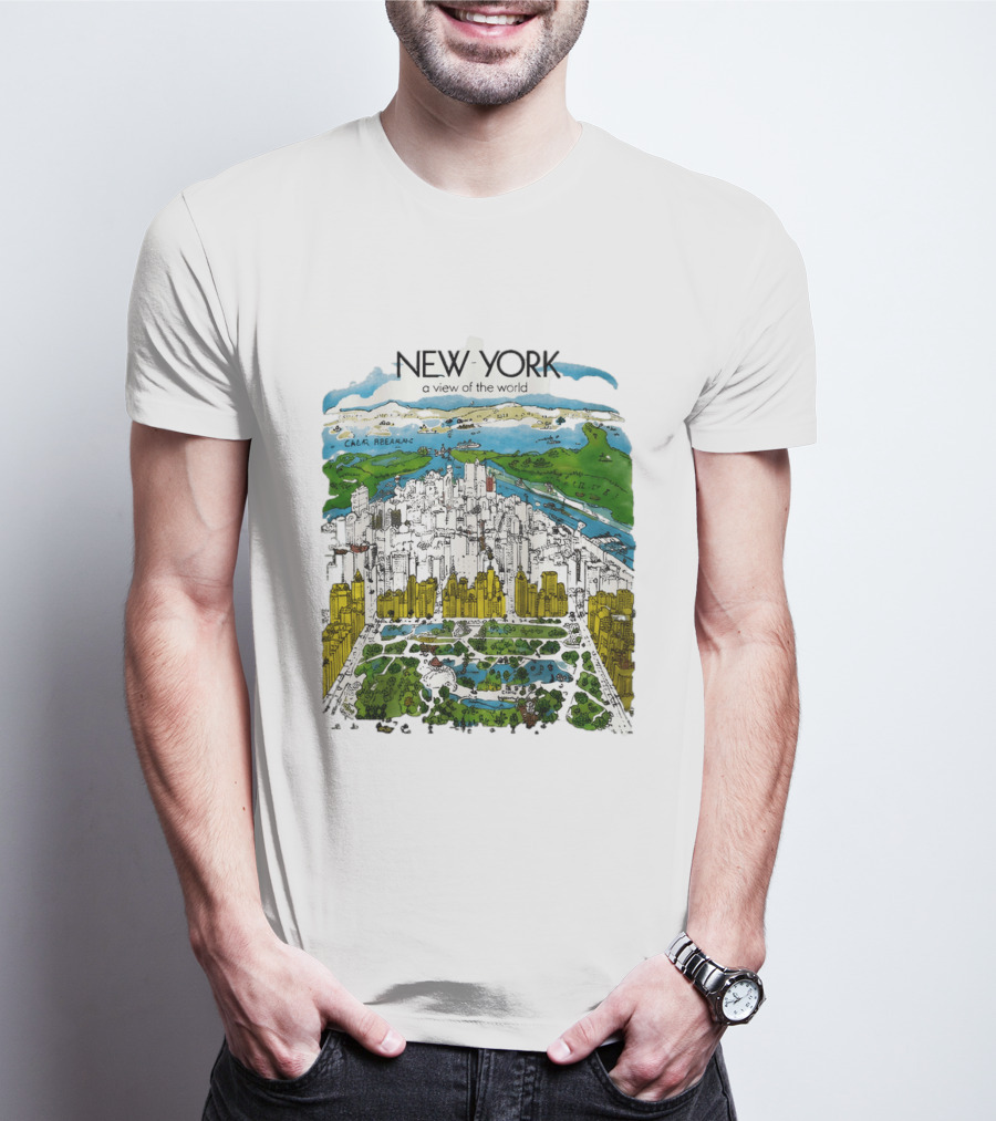 New York A View Of The World Carla Safernac T-Shirt