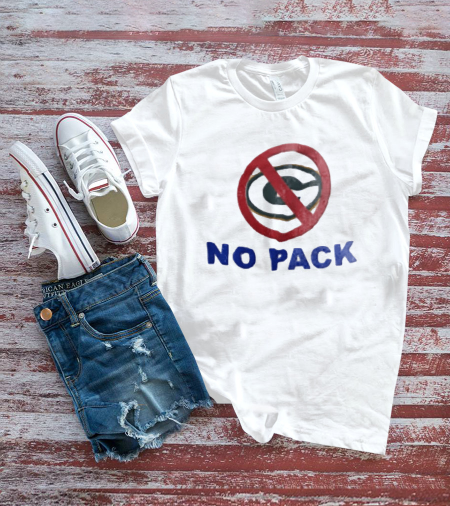 No Pack Green Bay Packers Anti Logo NFL Fan T-Shirt