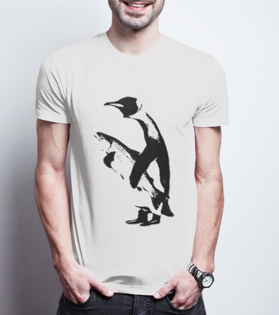 Penguin Holding A Fish T-Shirt