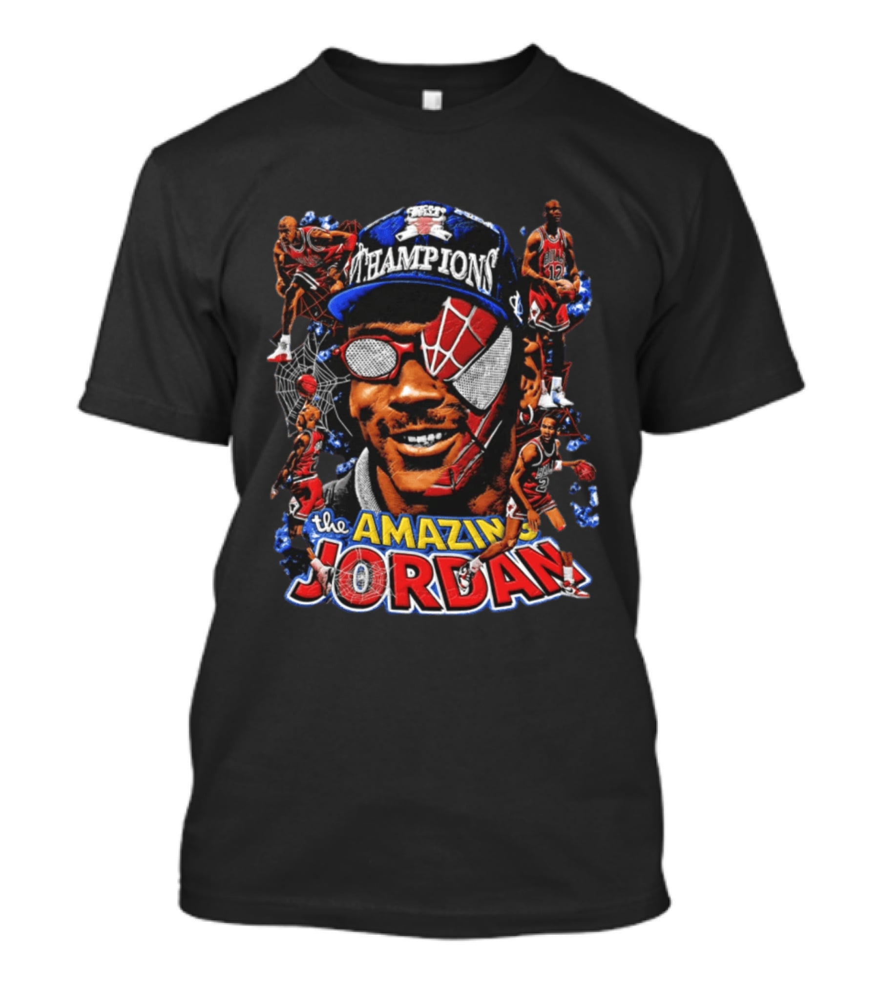 The Amazing Jordan Champions Spider Man Chicago Bulls T-Shirt