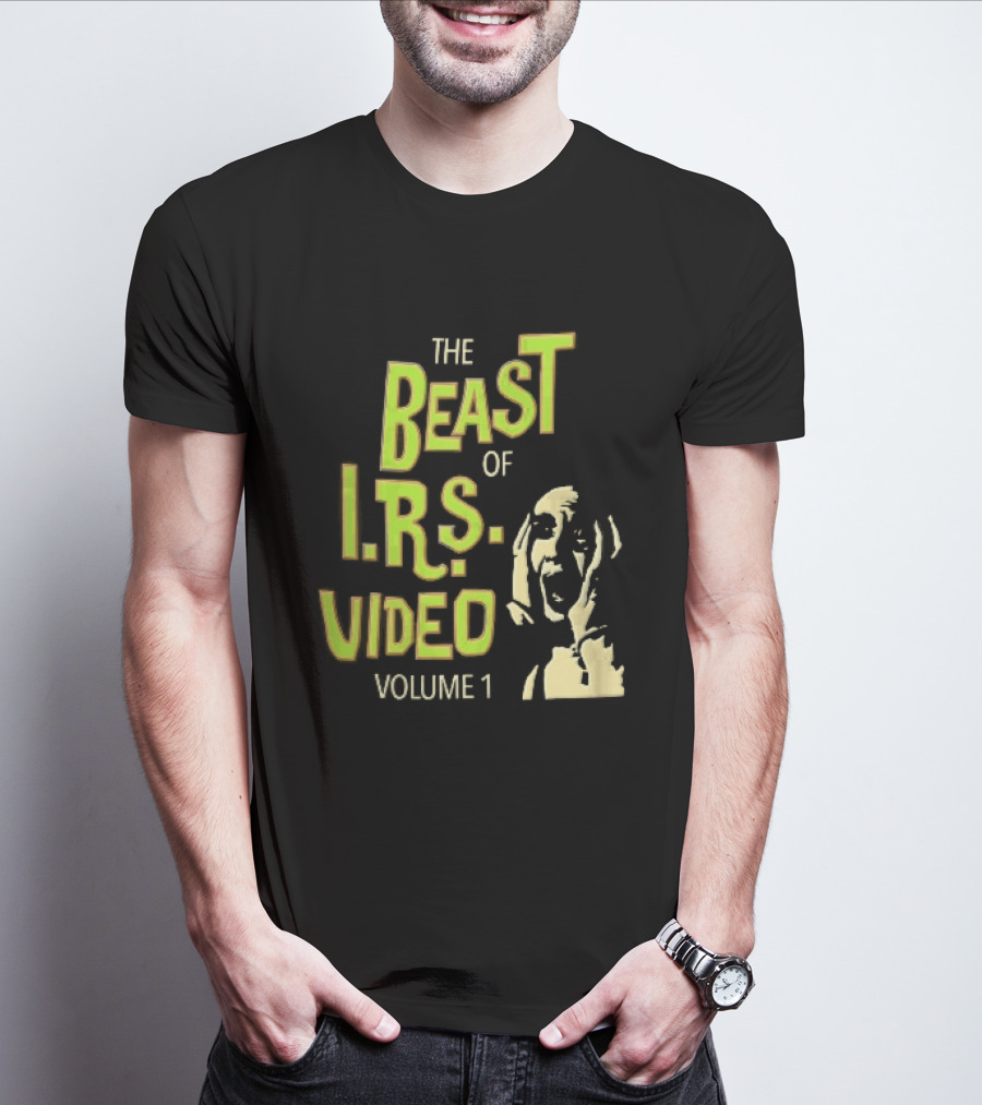 The Beast Of IRS Video Volume 1 Screaming Horror Face T-Shirt