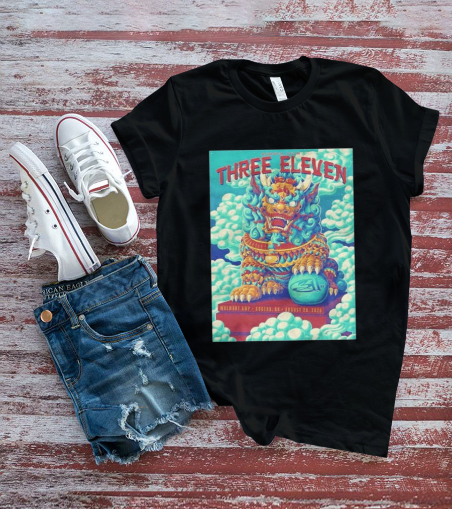 Three Eleven Concert Rogers AR Walmart AMP August 26 2026 Event Tiger Chinese T-Shirt