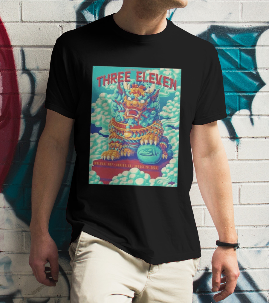 Three Eleven Concert Rogers AR Walmart AMP August 26 2026 Event Tiger Chinese T-Shirt