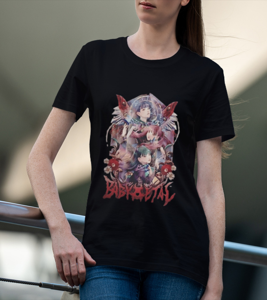 Babymetal Three Anime Female Stained Glass T-Shirt