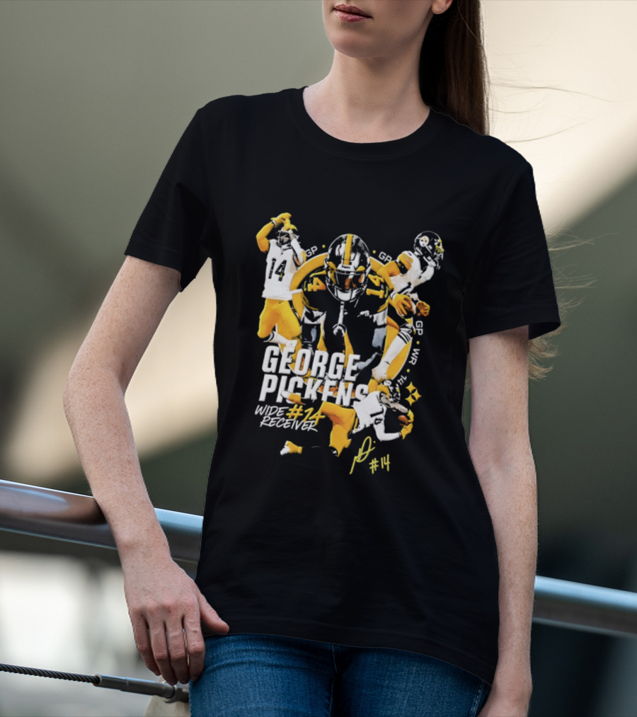 George Pickens Wide Receiver #14 Pittsburgh Steelers Football #14 T-Shirt