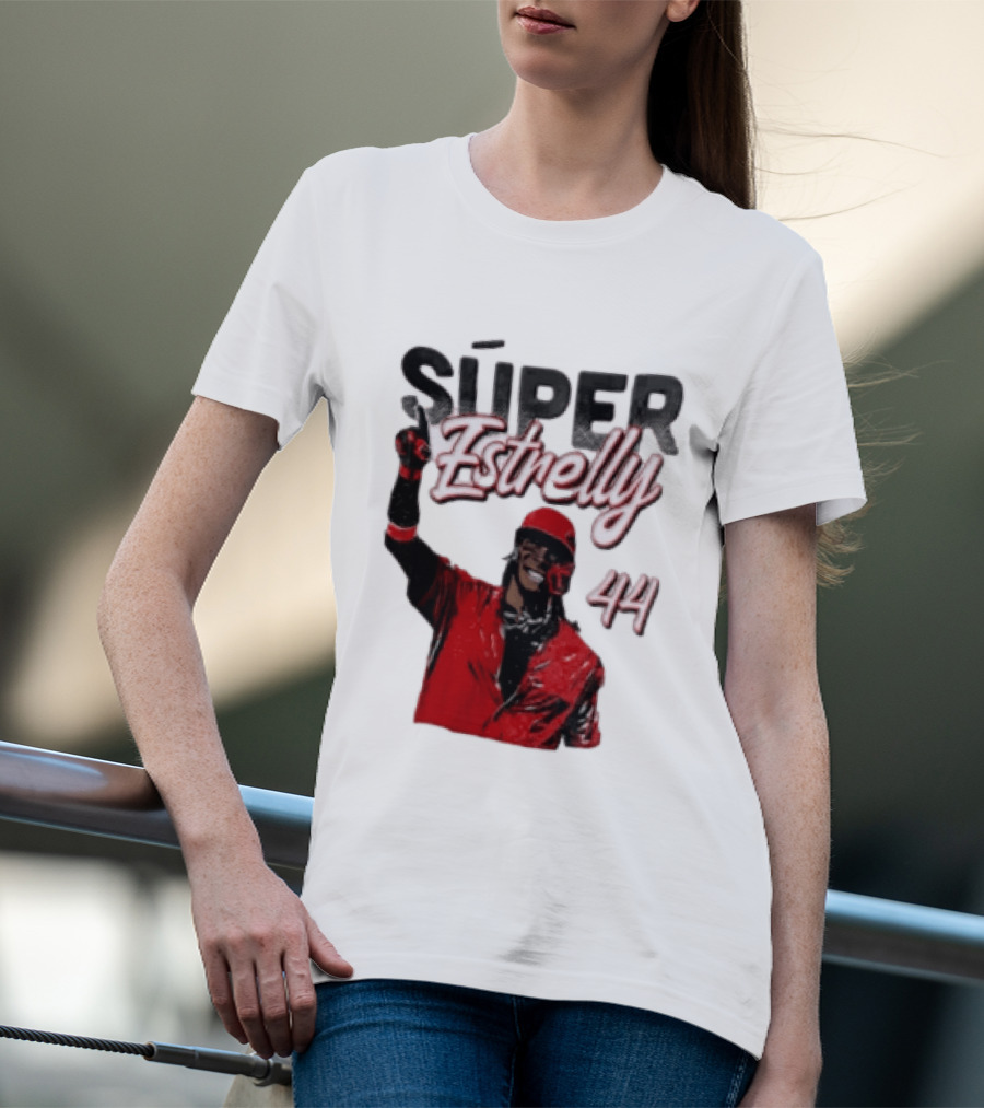 Elly De La Cruz Súper Estrelly 44 Cincinnati Reds T-Shirt