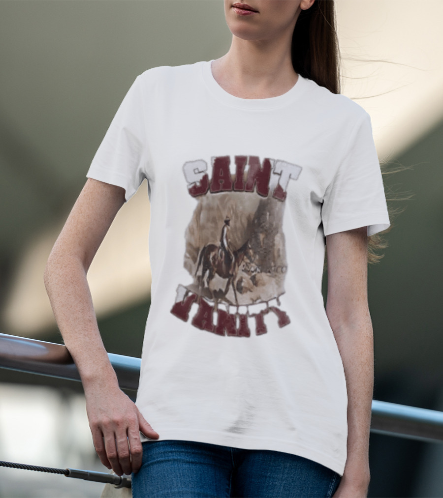 Saint Vanity Cowboy Horse Western T-Shirt