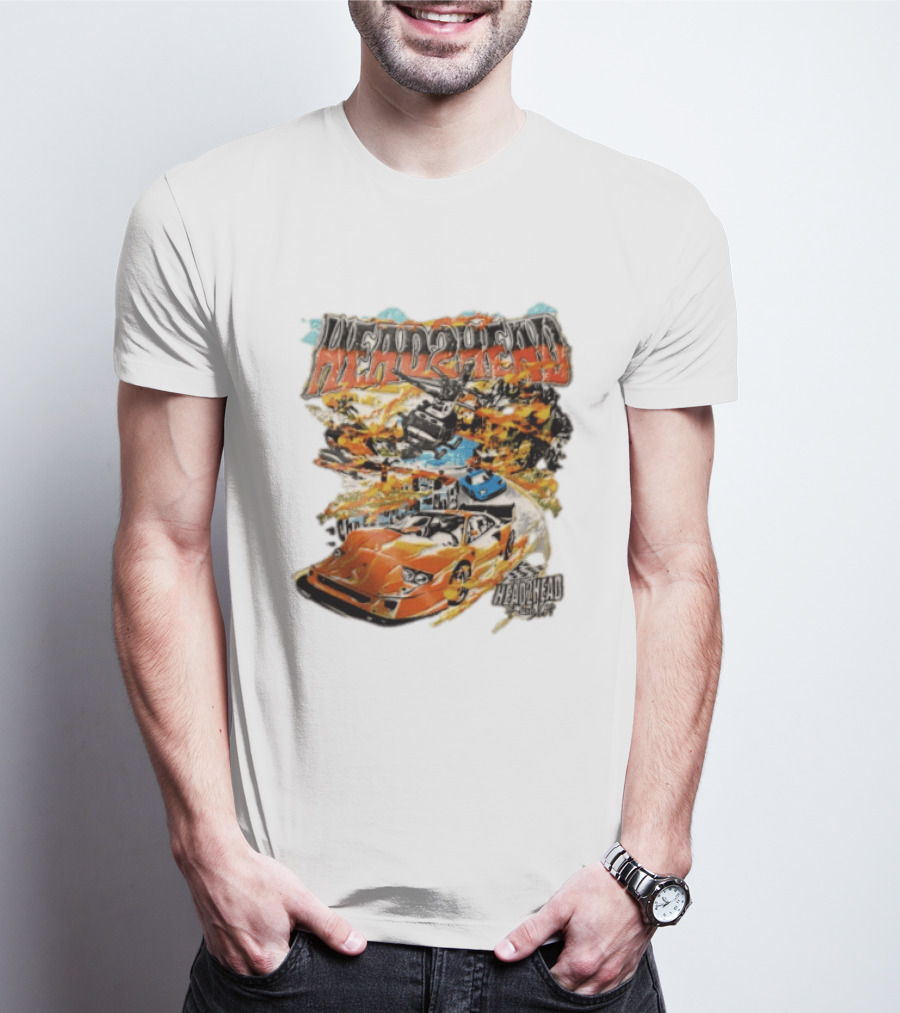 Head2Head Final Lap Racing Supercar Explosion Scene T-Shirt