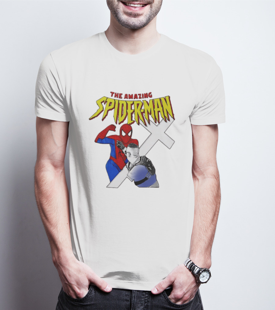 The Amazing Spider Man Vs Jake Lang Comic Style Showdown T-Shirt