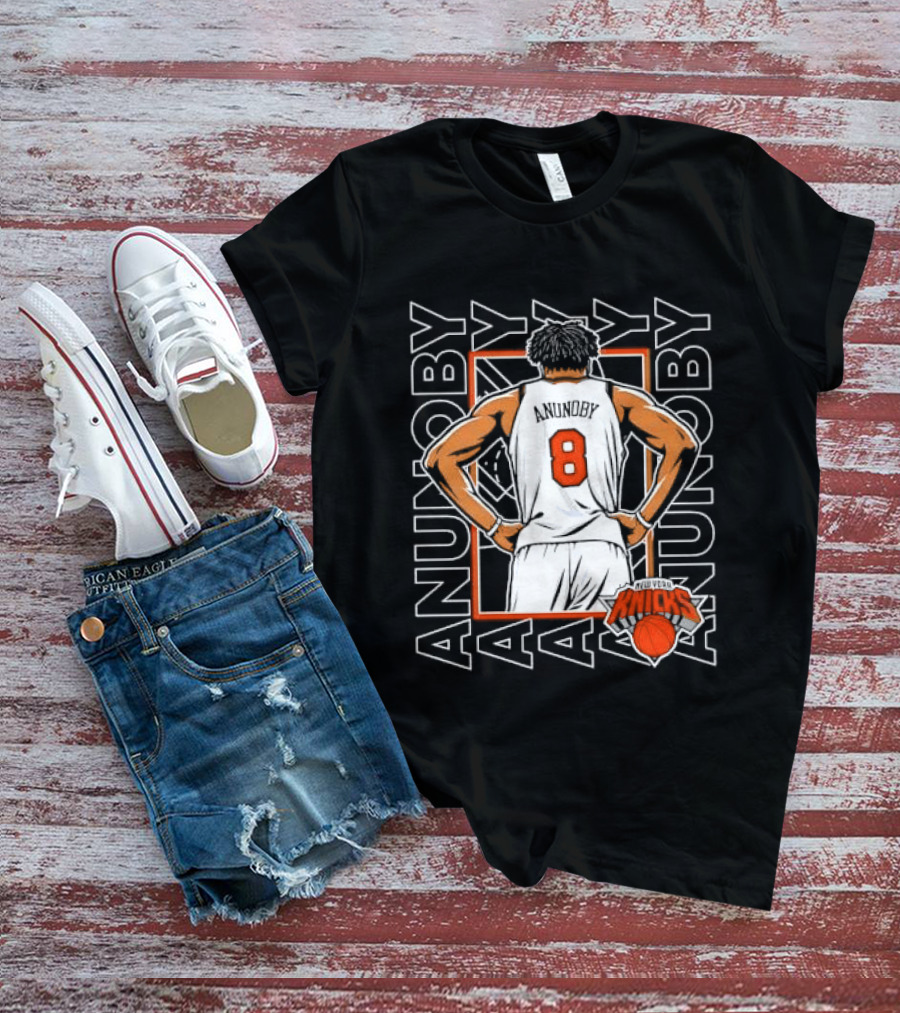 Anunoby New York Number 8 Basketball Player Knicks T-Shirt