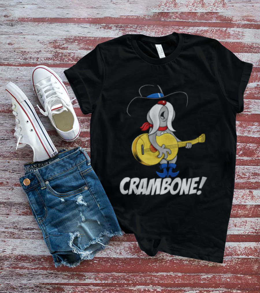 Crambone Guitar Playing Character With Cowboy Hat And Boots T-Shirt