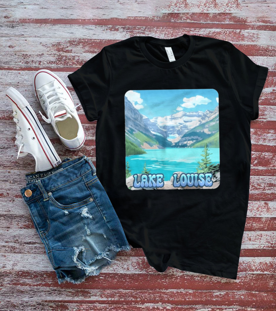 Lake Louise Canada Scenic Mountain Lake View T-Shirt