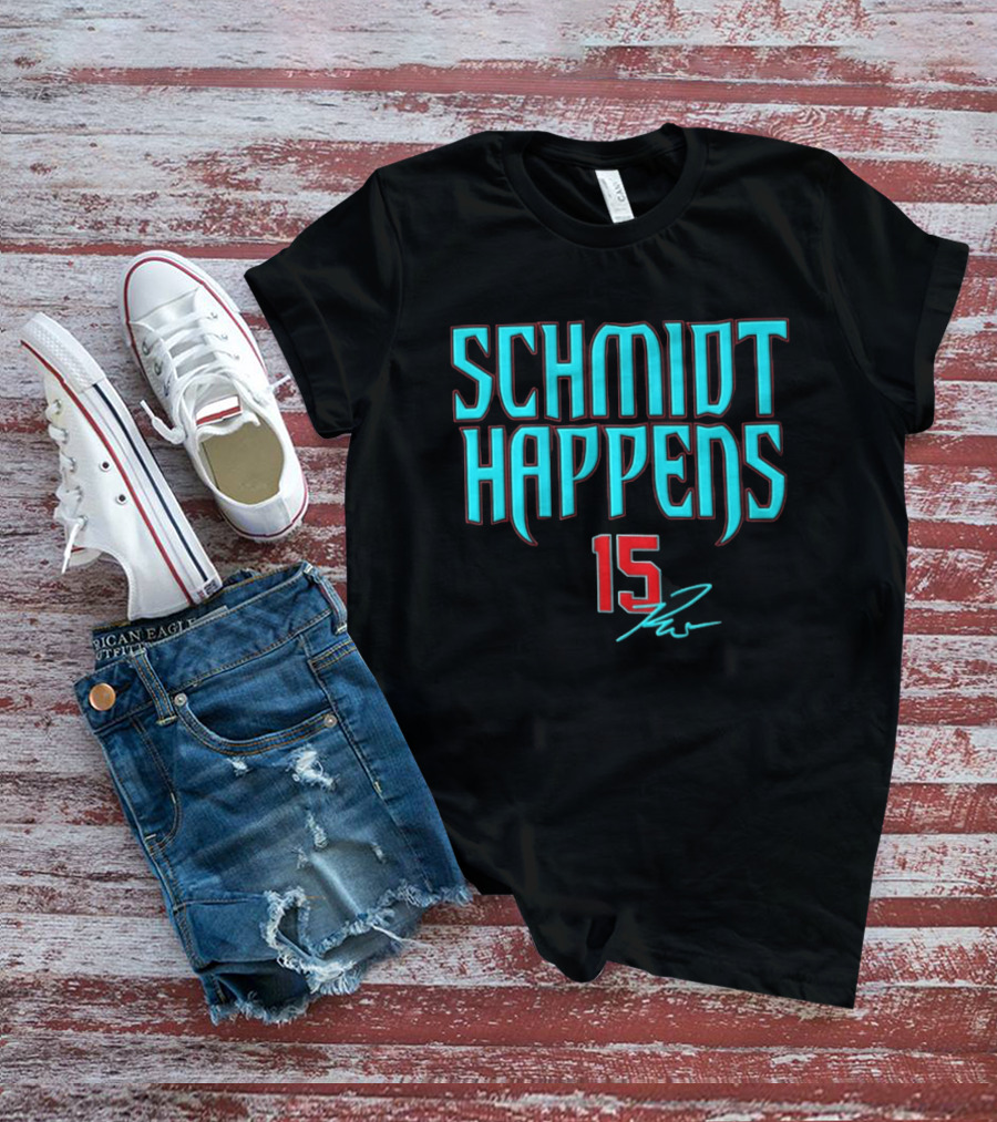 Schmidt Happens 15 Arizona Diamondbacks Ryan Waldschmidt T-Shirt