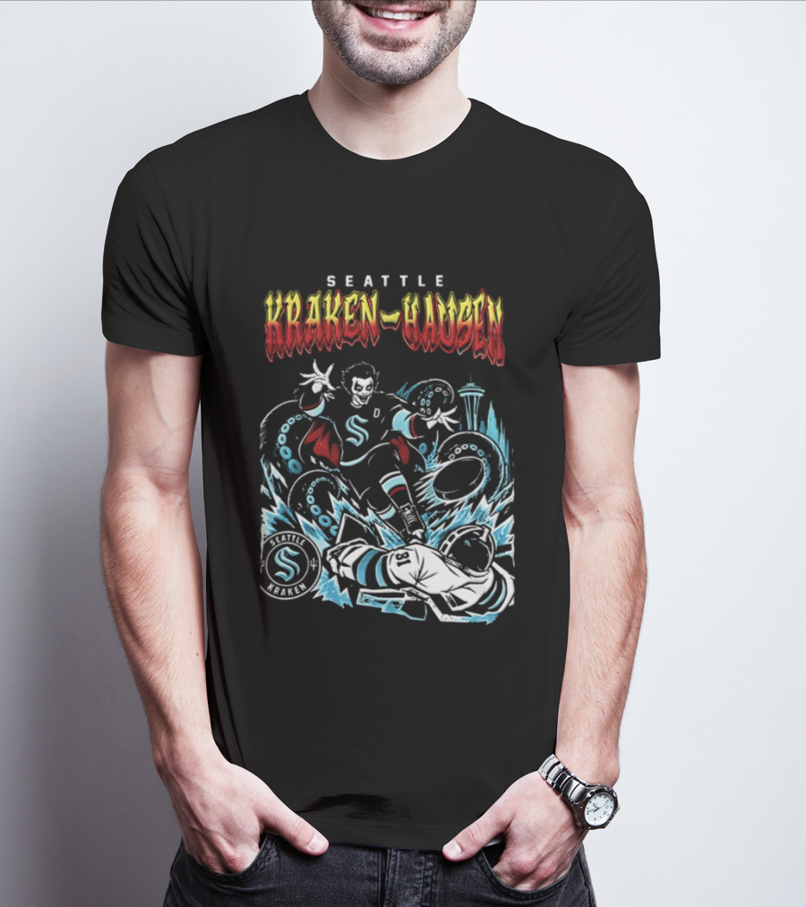 Seattle Kraken Danhausen WWE Friday Night 2026 Hockey Clash T-Shirt