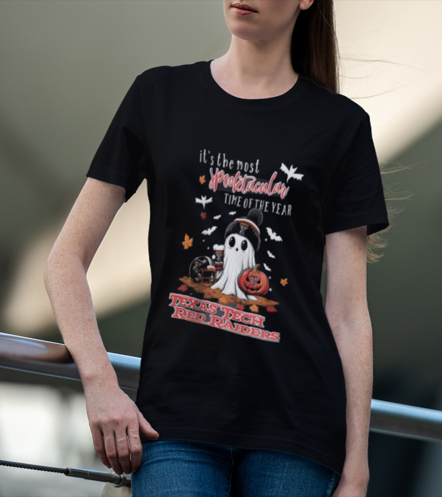 Texas Tech Red Raiders Most Spooktacular Time Of Year Ghost Pumpkin T-Shirt