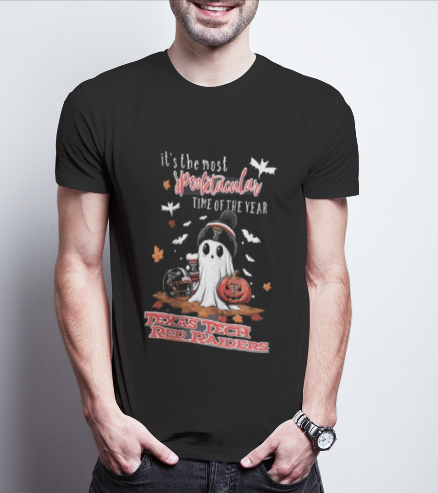 Texas Tech Red Raiders Most Spooktacular Time Of Year Ghost Pumpkin T-Shirt