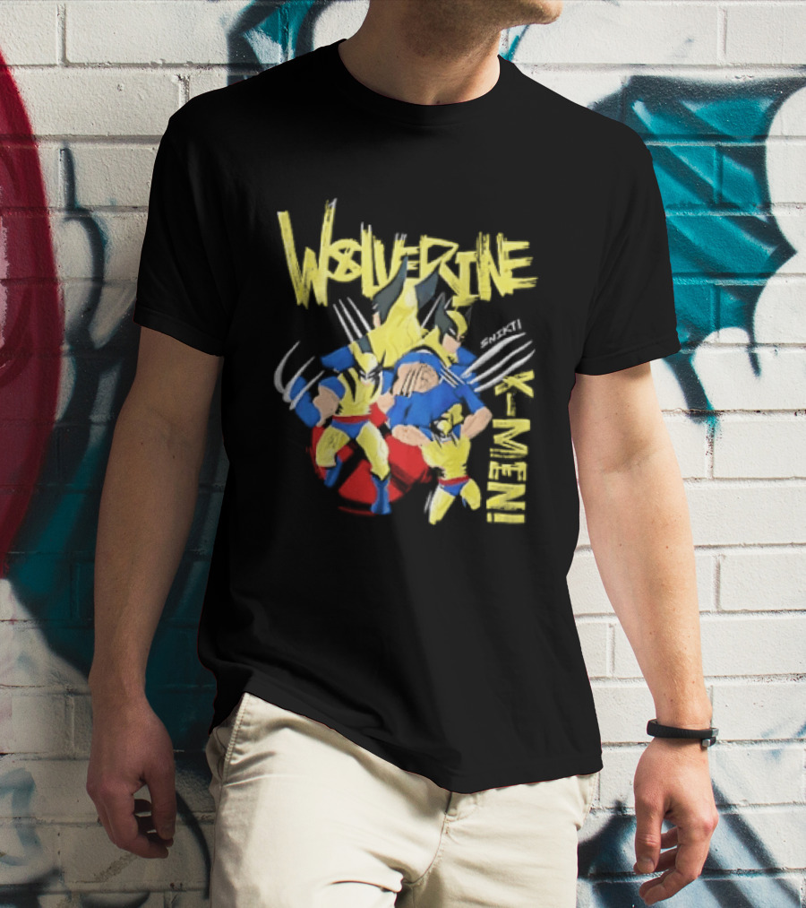Wolverine Snikt X Men Comic Claws Action T-Shirt