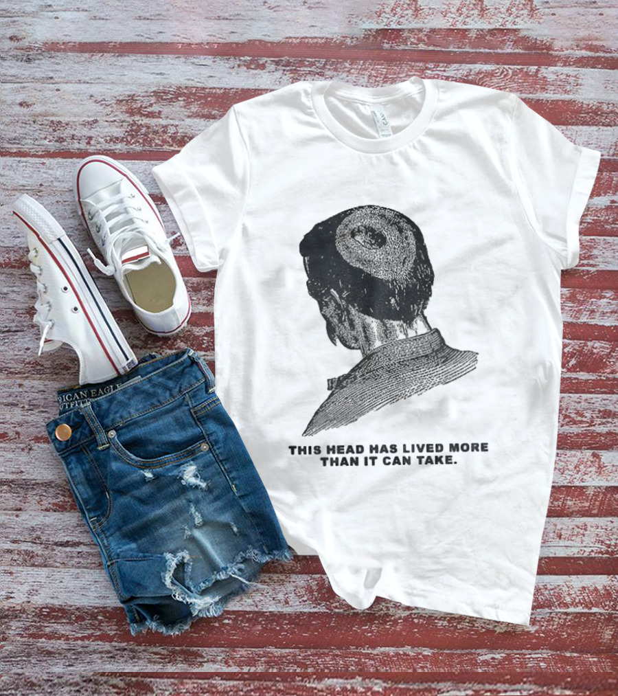 This Head Has Lived More Than It Can Take Vintage Woodcut T-Shirt