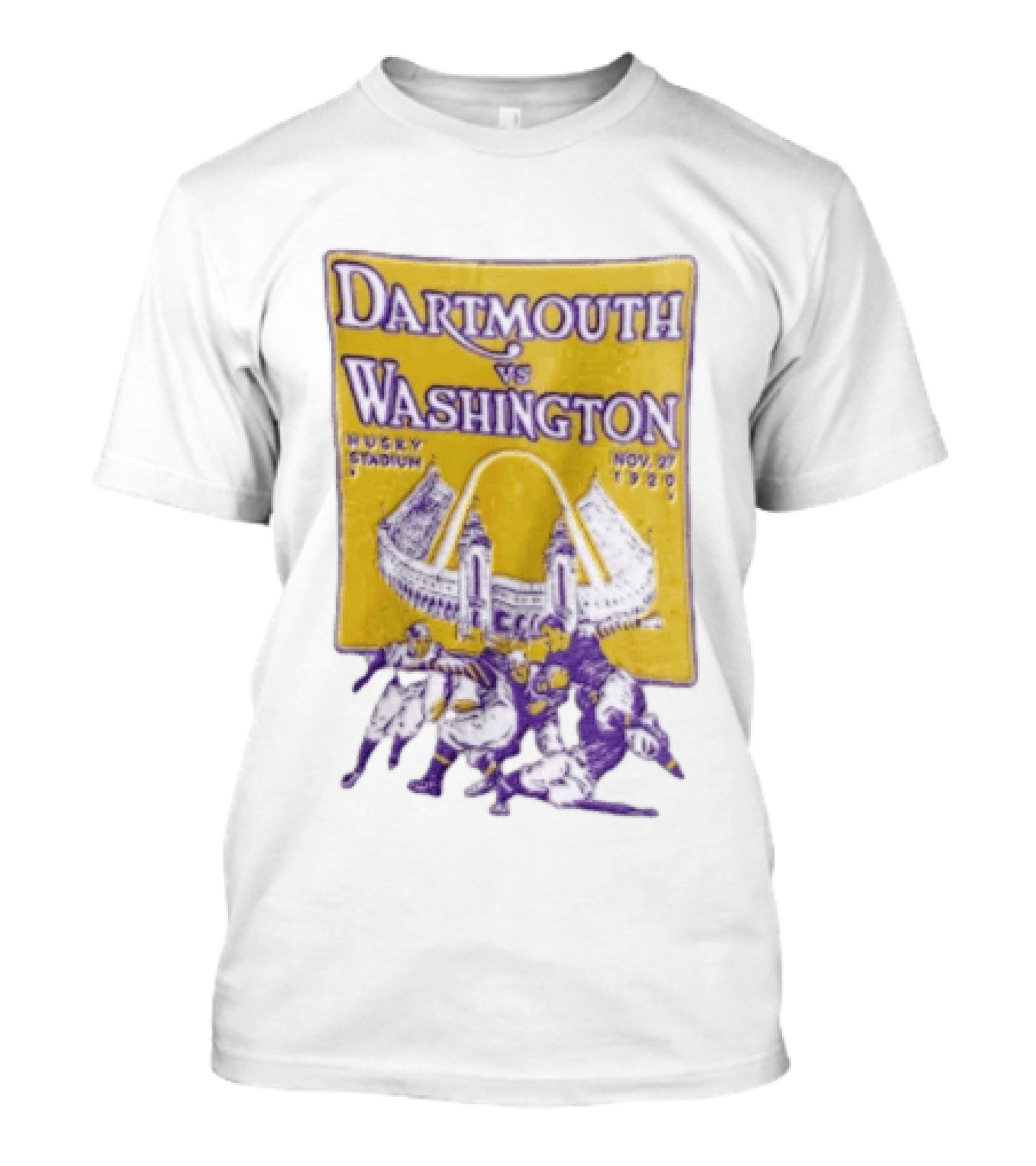 Dartmouth Vs Washington Husky Stadium Nov 27 1920 Football Players T-Shirt