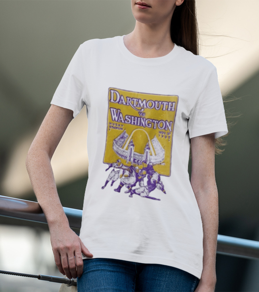 Dartmouth Vs Washington Husky Stadium Nov 27 1920 Football Players T-Shirt