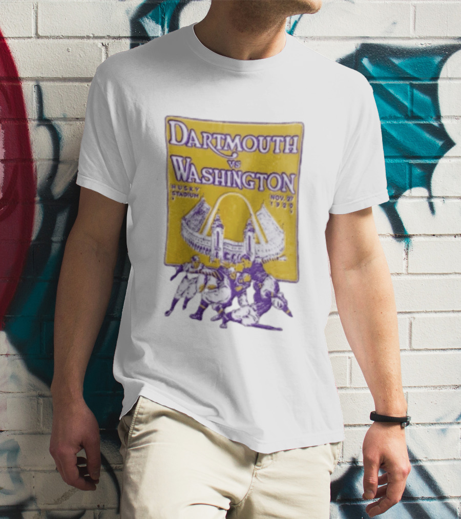 Dartmouth Vs Washington Husky Stadium Nov 27 1920 Football Players T-Shirt