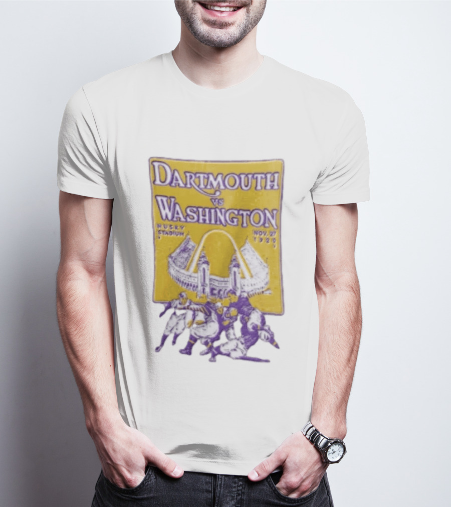 Dartmouth Vs Washington Husky Stadium Nov 27 1920 Football Players T-Shirt