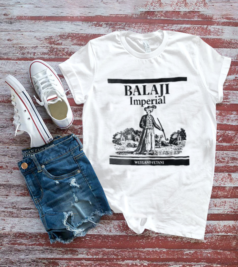 Balaji Imperial Nobleman Engraving With Pipe And Garden T-Shirt