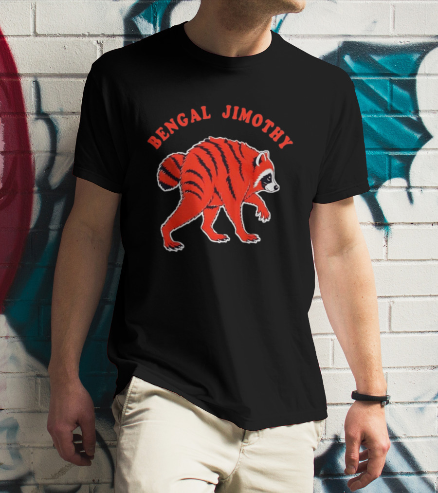 Bengal Jimothy Raccoon Cincinnati Bengals Fan T-Shirt